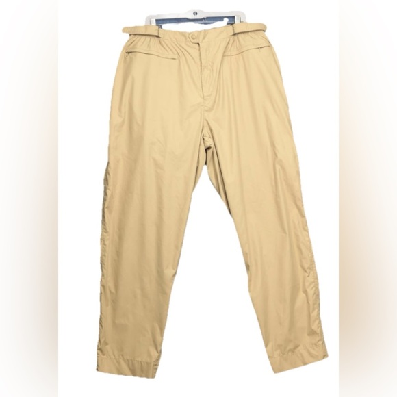 Sun Mountain Sports Tan Windbreaker Outdoor Rain Pants Adjustable 2XL Gorpcore - Picture 1 of 10